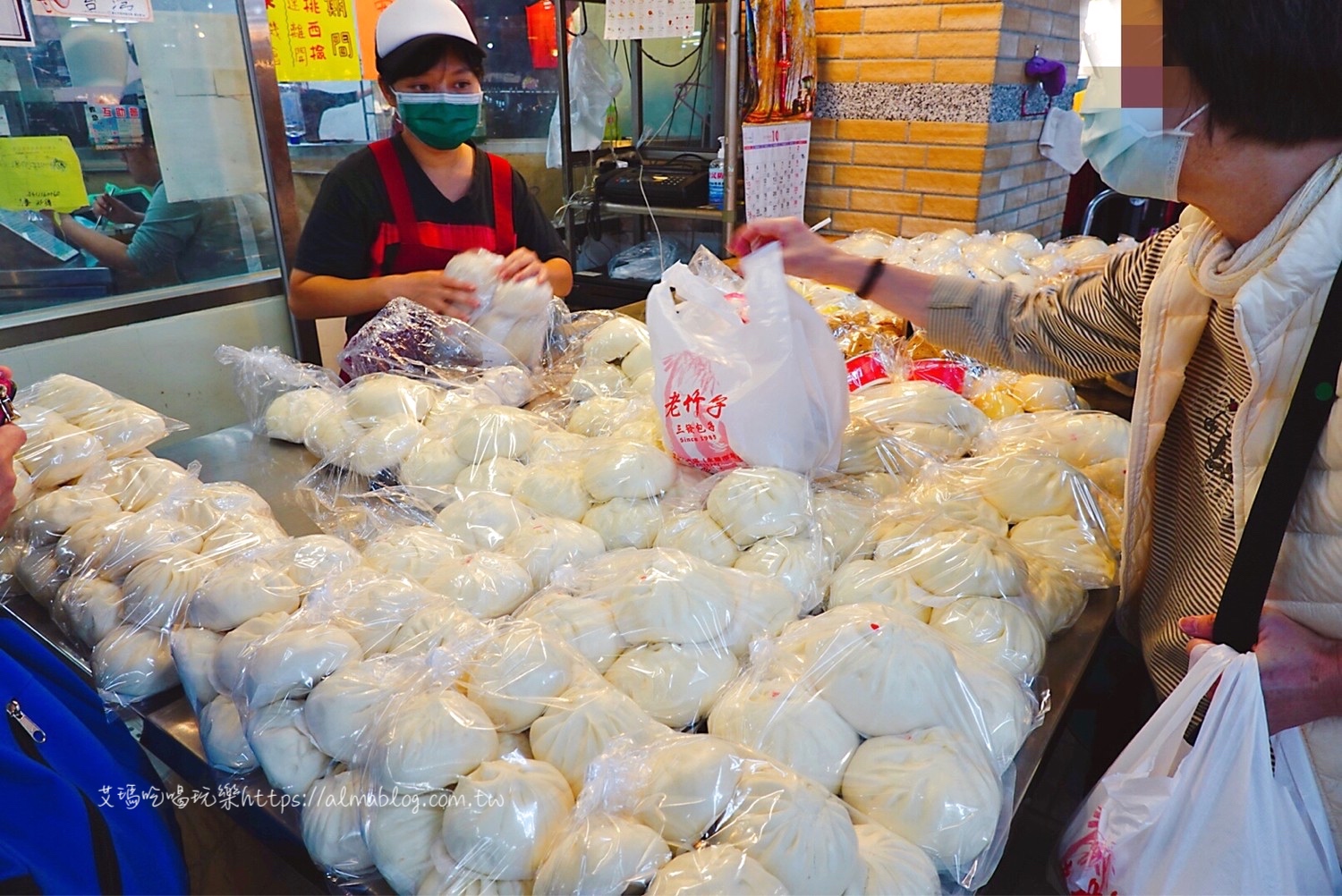 千層饅頭,台北美食,永樂市場,老竹子三發包子,迪化街伴手禮
