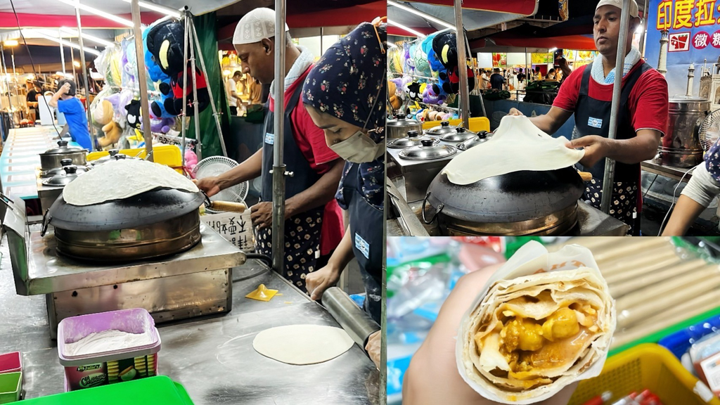 印度烤餅,印度阿三甩餅,台中夜市,夜市好吃,夜市美食,大慶夜市,雞肉烤餅,雞肉甩餅 @艾瑪  吃喝玩樂札記